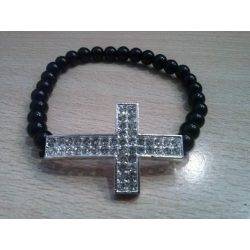 Bracelet Croix - Onyx