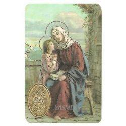 Saint Clare of Assisi Print with Medal