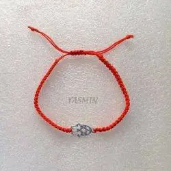 Red Bracelet with Hand of...