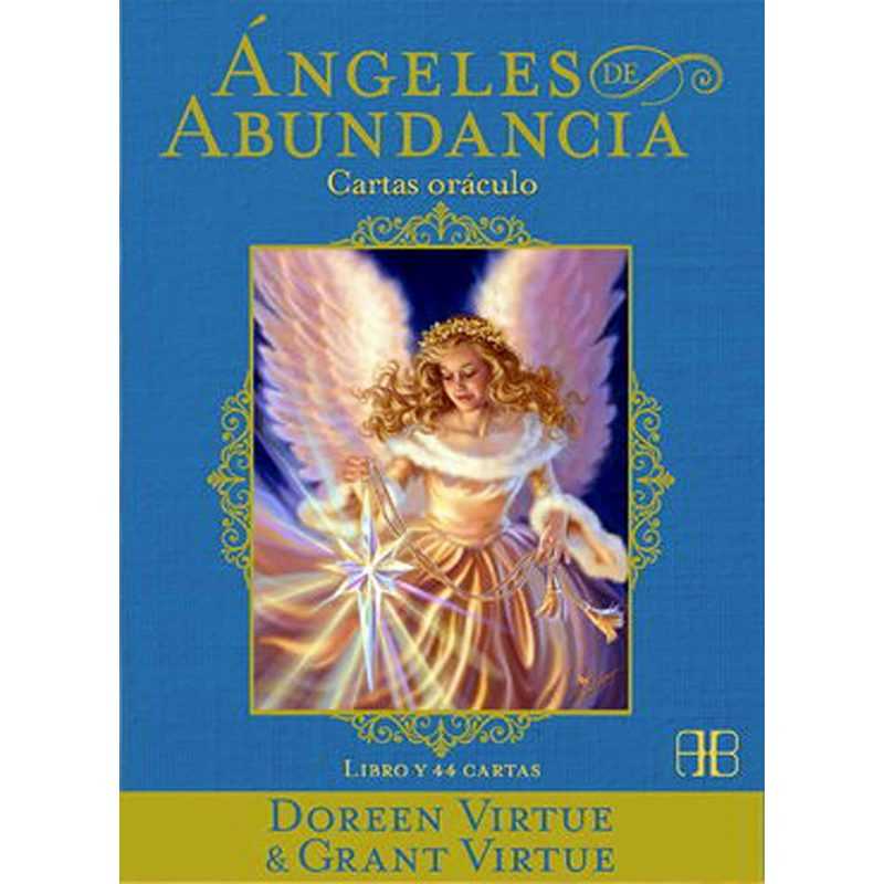 ángeles de abundancia. Cartas oráculo compuesto por libro y 44 cartas