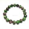 Ruby with Zoisite Faceted Ball Bracelet