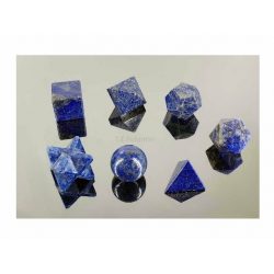 Sólidos platónicos lapislázuli 7 piezas