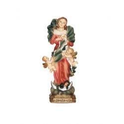 Virgen Desatanudos, imagen 11 cm. marmolina