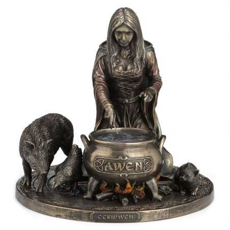 Ceridwen Celtic Goddess Figure Resin Bronze