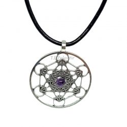 Metatron's Cube with Amethyst Prominer - 2