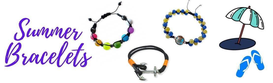 Bracelets for the summer, informal and elegant at the same time.